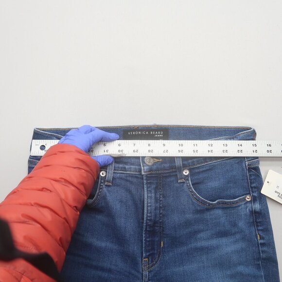Veronica Beard Beverly High Rise Skinny Flare Jeans Enough Said Size 30 NWT - Picture 15 of 16